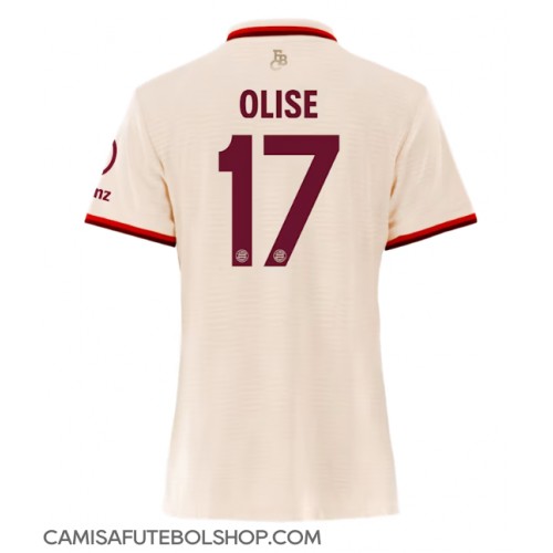 Camisa de time de futebol Bayern Munich Michael Olise #17 Replicas 3º Equipamento Feminina 2024-25 Manga Curta